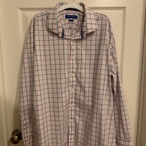 Vince Camuto Pink & Blue Striped Button Down